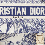 Dior Navy Blue/white Embroidery Canvas Diorcamp Bag