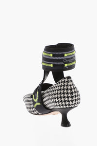 Dior Houndstooth Fabric Pumps With Trek Strap 5Cm