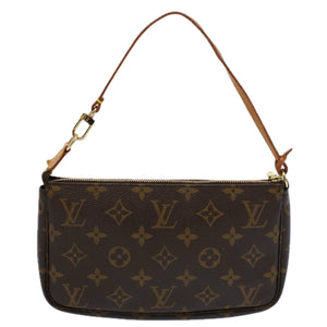 Louis Vuitton Pochette Accessoire  Canvas Clutch Bag