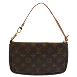 Louis Vuitton Pochette Accessoire  Canvas Clutch Bag
