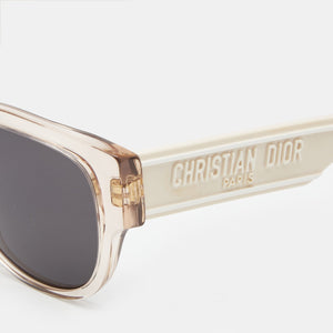 Dior Peach/grey Dg4442 Wildior Frame Square Sunglasses