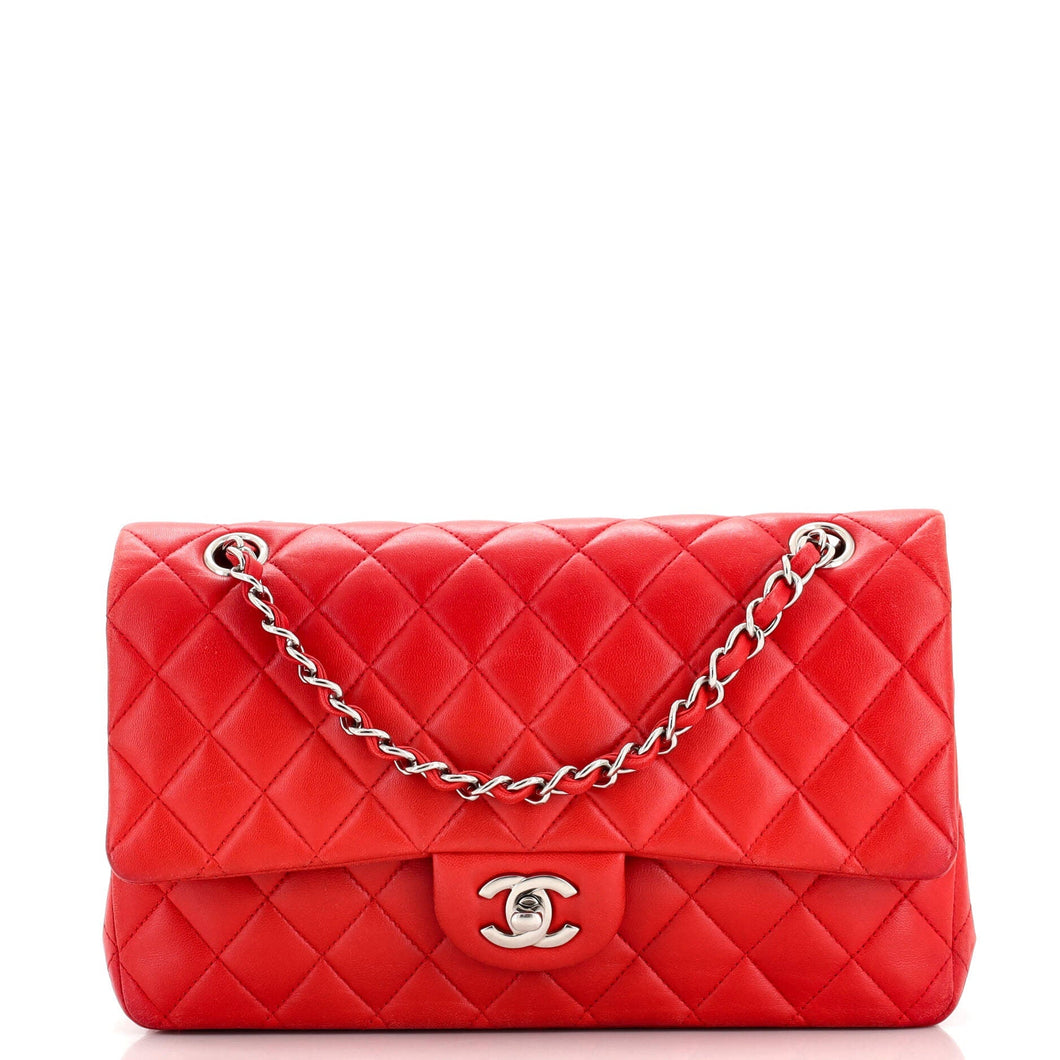 CHANEL Classic Double Flap Bag Quilted Lambskin Medium