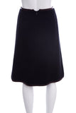 Chanel Fall 2000 Navy Wool Knee-length Skirt SZ 34