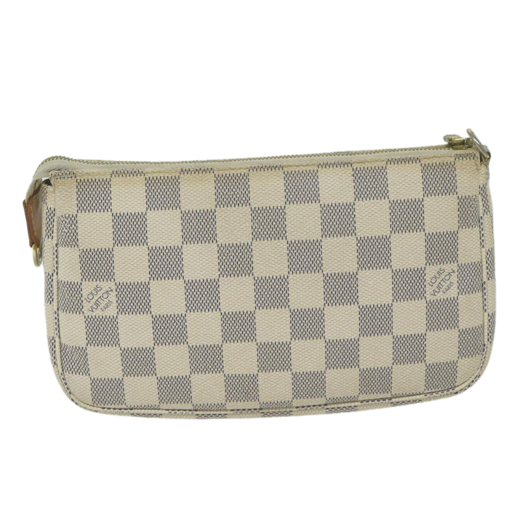 Louis Vuitton Pochette Accessoire  Canvas Clutch Bag