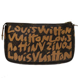 Louis Vuitton Pochette Accessoire  Canvas Clutch Bag