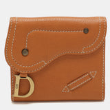 Dior Tan Leather Saddle Bifold Wallet
