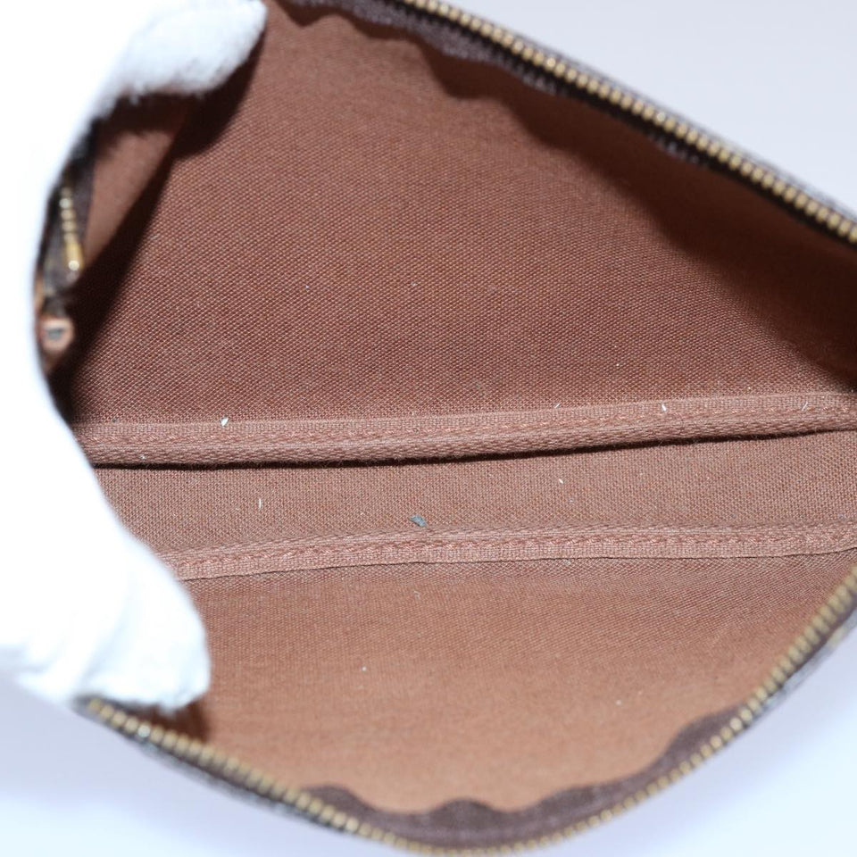 Louis Vuitton Pochette Accessoire  Canvas Clutch Bag