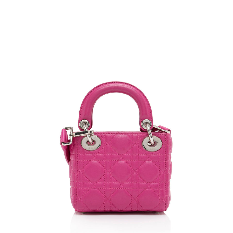 Dior Lambskin Lady Dior Mini Tote