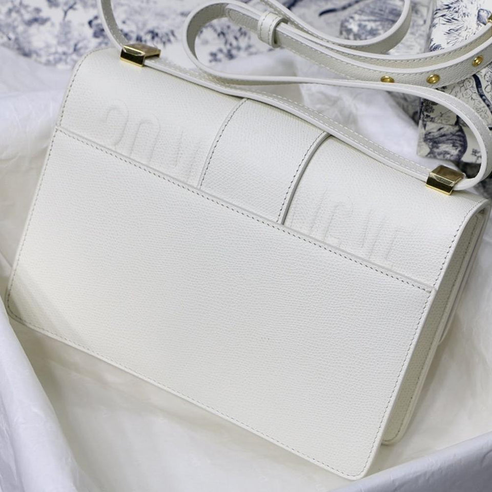 Christian Dior 30 MONTAIGNE BAG Latte Box Calfskin