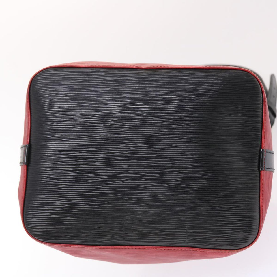 LOUIS VUITTON Epi Petit Noe Shoulder Bag Bicolor Black Red M44172 LV  50070
