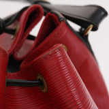 LOUIS VUITTON Epi Petit Noe Shoulder Bag Bicolor Black Red M44172 LV  50070