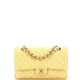 CHANEL Classic Double Flap Bag Quilted Iridescent Caviar Medium