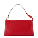 Louis Vuitton Pochette Accessoire  Leather Clutch Bag