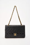 Chanel Classic Medium Double Flap Bag with 24k gold plated hardware