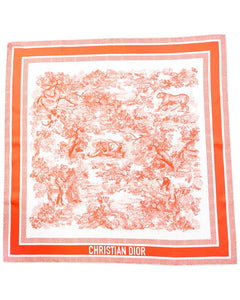 Dior Toile de Jouy Silk Scarf