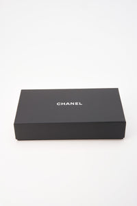 Chanel Black Caviar Leather Wallet With Chanel Box