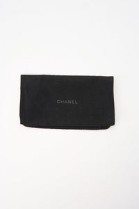Chanel Black Caviar Leather Wallet With Chanel Box