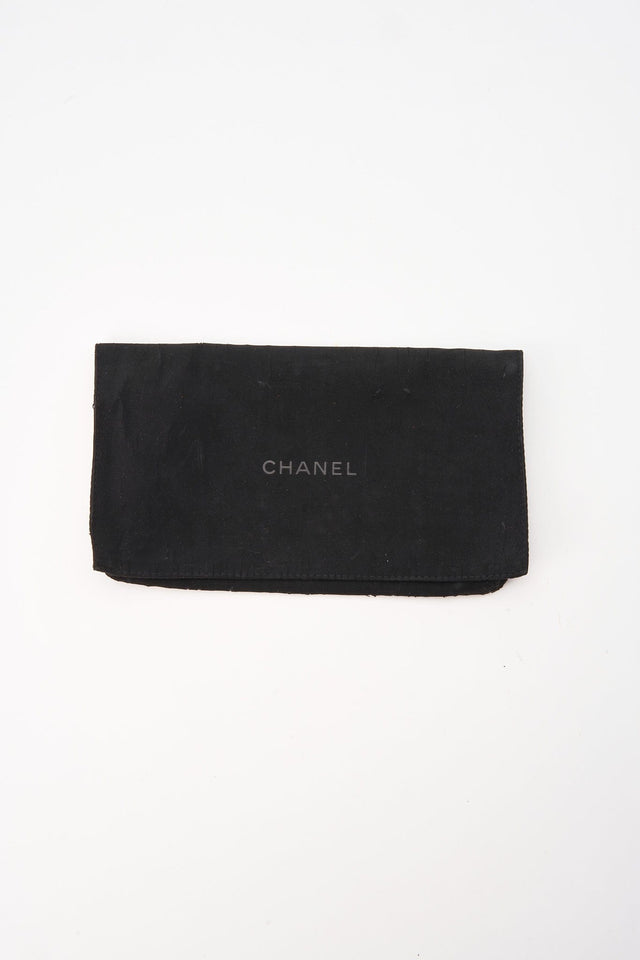 Chanel Black Caviar Leather Wallet With Chanel Box