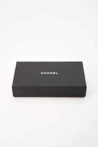 Chanel Black Lambskin Leather Wallet On Chain