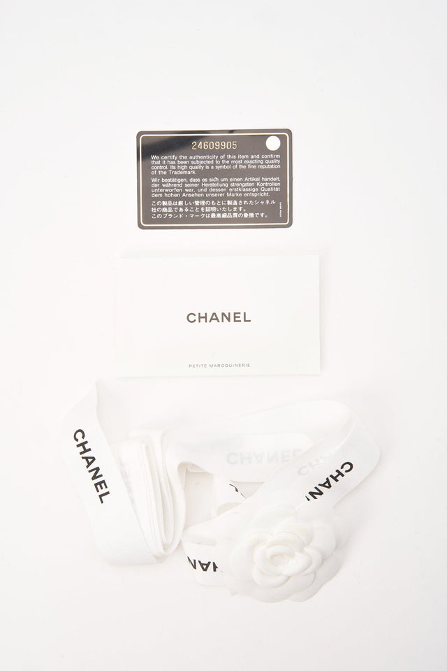 Chanel Black Lambskin Leather Wallet On Chain
