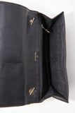 Chanel Black Lambskin Leather Wallet On Chain
