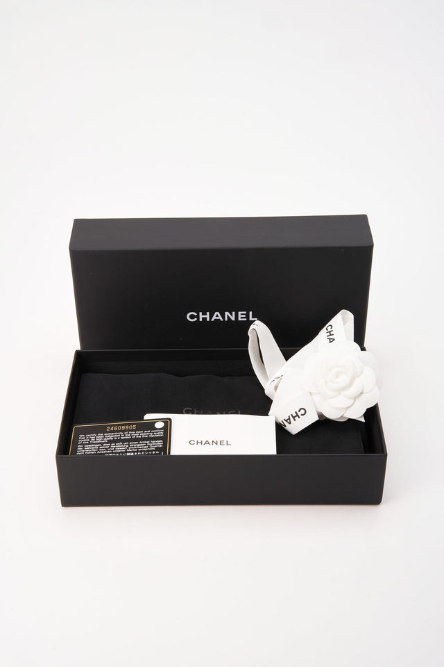 Chanel Black Lambskin Leather Wallet On Chain
