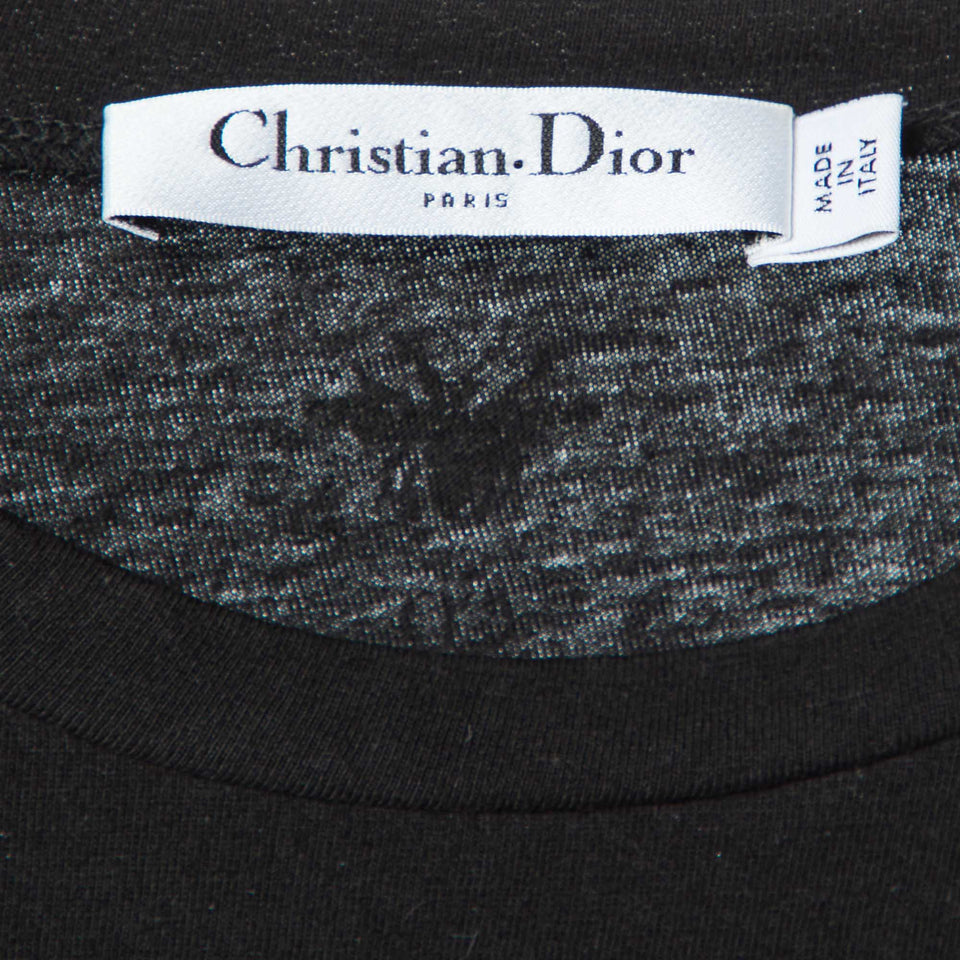 Dior Black Printed Cotton T-Shirt