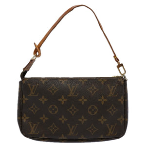 Louis Vuitton Pochette Accessoire  Canvas Clutch Bag