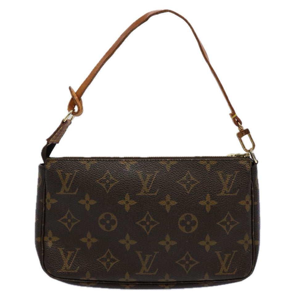Louis Vuitton Pochette Accessoire  Canvas Clutch Bag