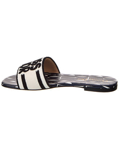 Dior DWay Canvas & Leather Sandal