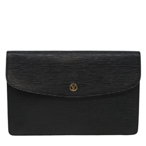 Louis Vuitton Montaigne  Leather Clutch Bag