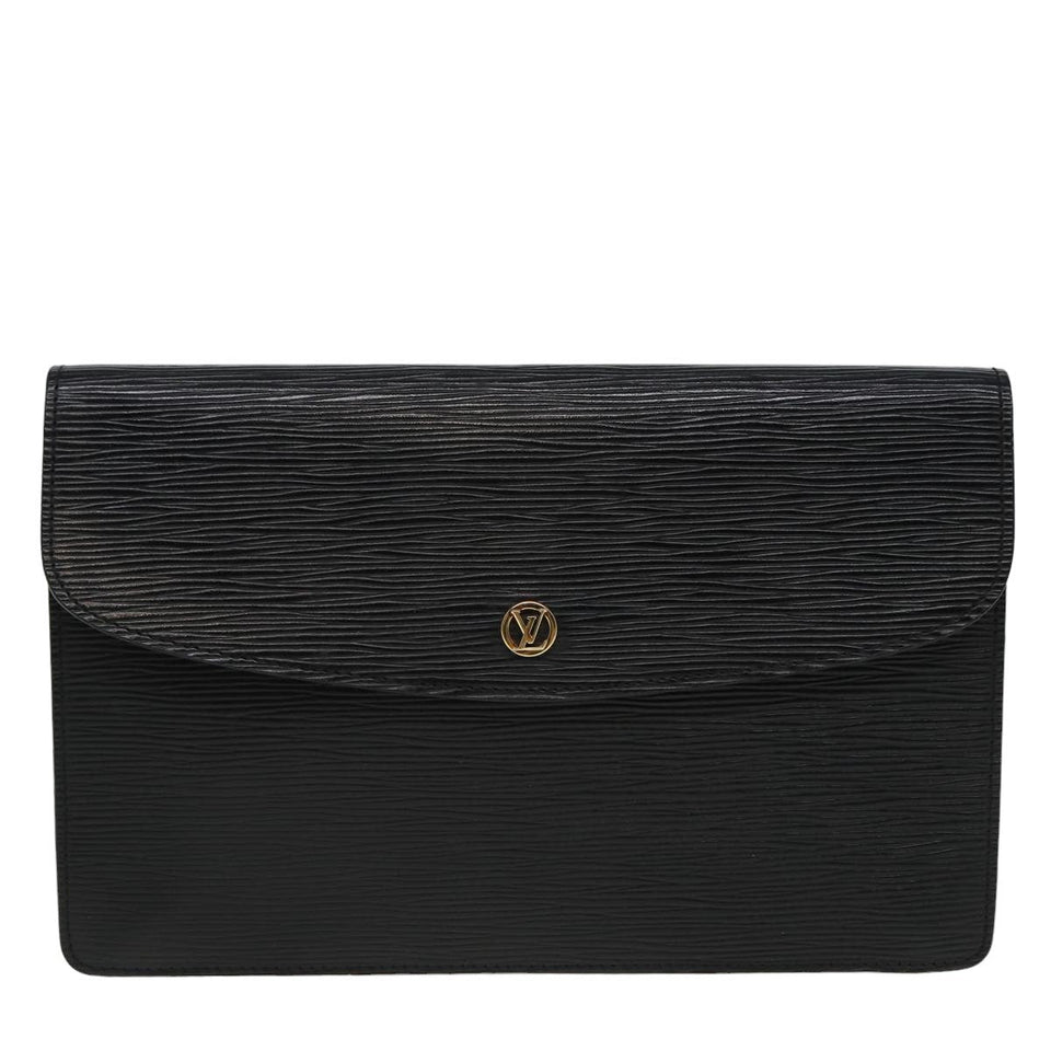 Louis Vuitton Montaigne  Leather Clutch Bag