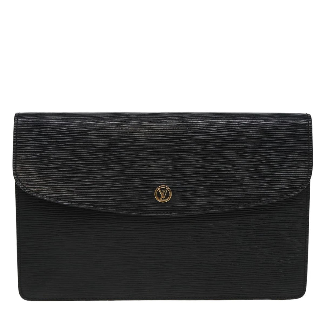 Louis Vuitton Montaigne  Leather Clutch Bag