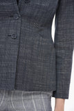 Dior Denim Effect Slim Fit Blazer with Covered Buttons