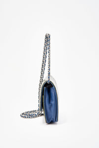 Chanel Patent Green Leather Wallet On Chain