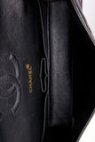 Vintage Chanel Classic Double Flap Bag Medium Black Patent Leather With 24K Gold Plated Hardware