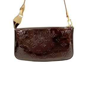 Louis Vuitton Pochette Accessoires  Patent Leather Clutch Bag