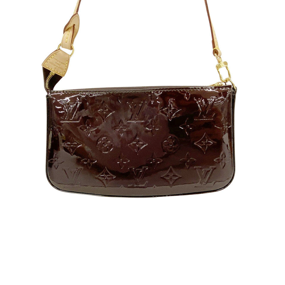 Louis Vuitton Pochette Accessoires  Patent Leather Clutch Bag