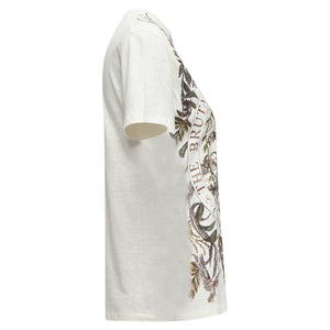 Christian Dior Cotton Linen Brutal Journey Of The Heart Crew Tshirt