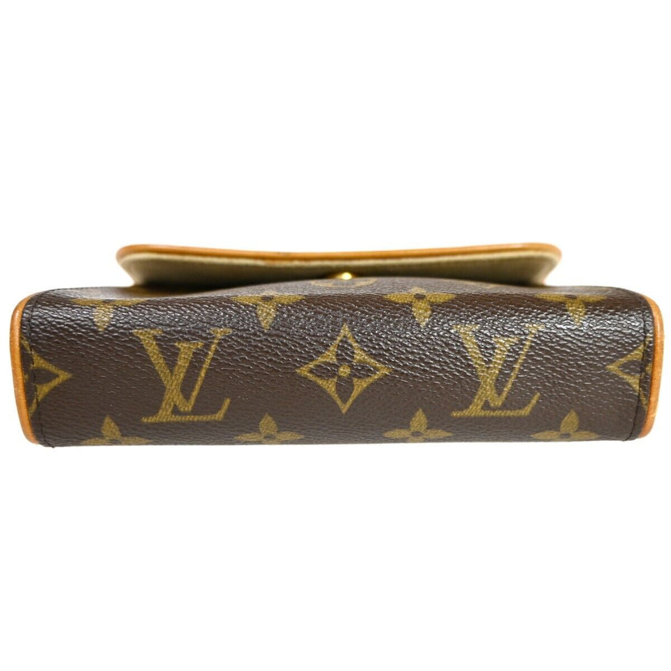 Louis Vuitton Pochette Florentine  Canvas Clutch Bag