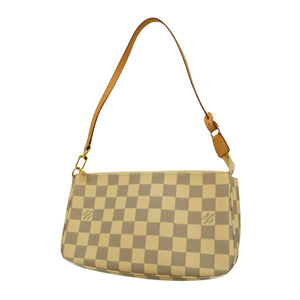 Louis Vuitton Pochette Accessoire  Canvas Clutch Bag