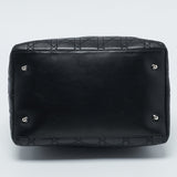 Dior Black Cannage Quilted Leather Soft Lady Dior Tote