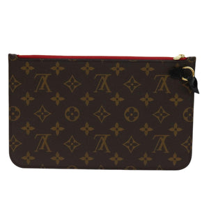 Louis Vuitton Neverfull Pouch  Canvas Clutch Bag