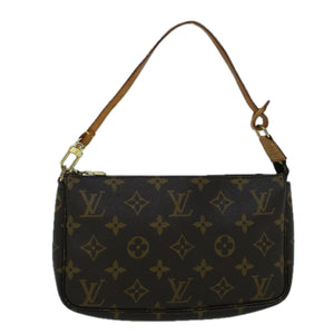 Louis Vuitton Pochette Accessoire  Canvas Clutch Bag