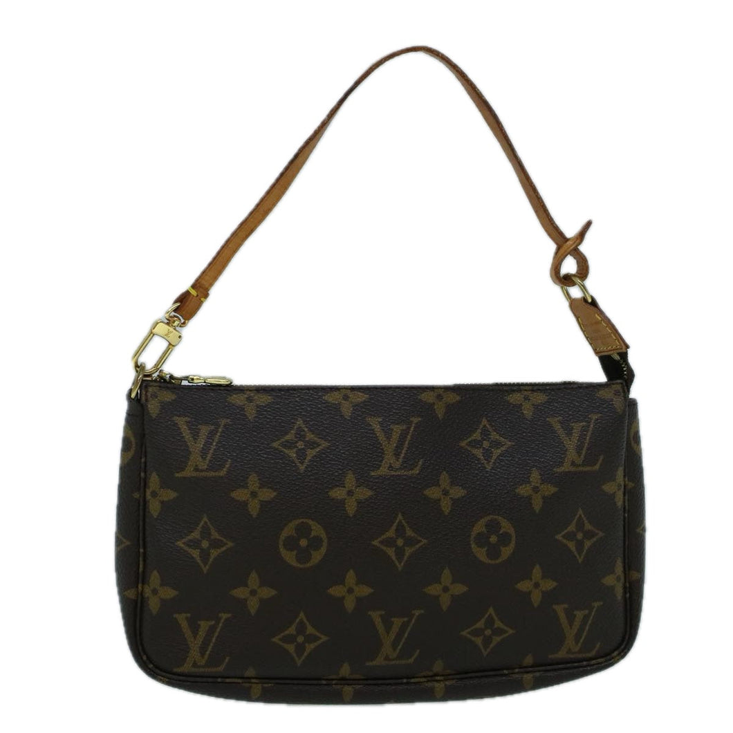 Louis Vuitton Pochette Accessoire  Canvas Clutch Bag