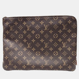 Brown Monogram Canvas Etui Voyage MM Clutch