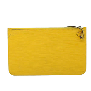 Louis Vuitton Pochette Neverfull  Leather Clutch Bag