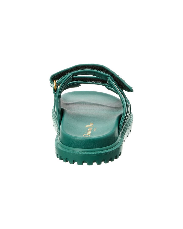 Dior Dioract Canvas & Leather Sandal