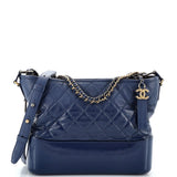 CHANEL Gabrielle Hobo Quilted Goatskin and Patent Medium