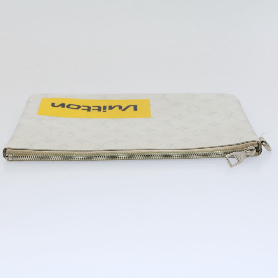 Louis Vuitton Pochette Zippée  Canvas Clutch Bag
